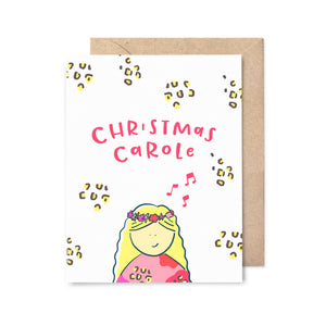 Christmas Carole Christmas Card