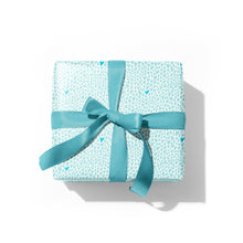 Load image into Gallery viewer, Blue Hearts Gift Wrap