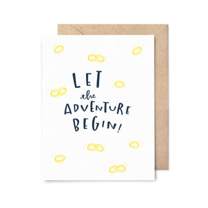 Let The Adventure Begin Bands Card