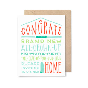 New Home Congrats Card
