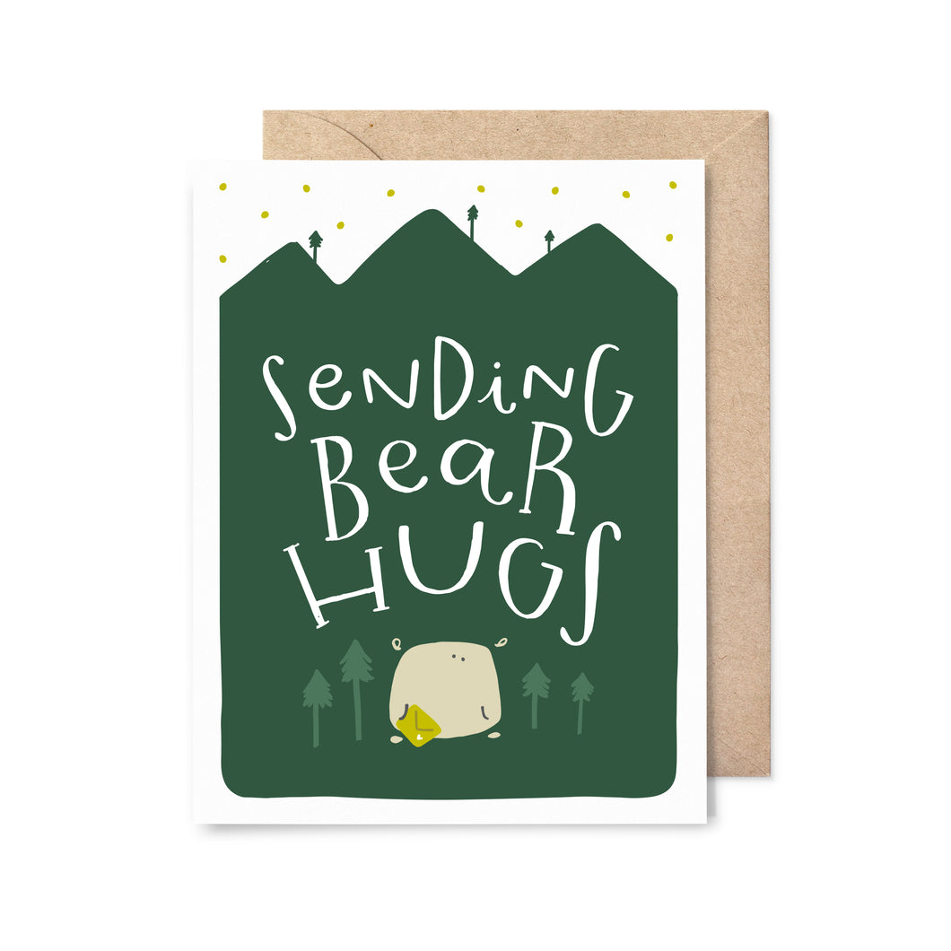 Sending Bear Hugs Sympathy Card