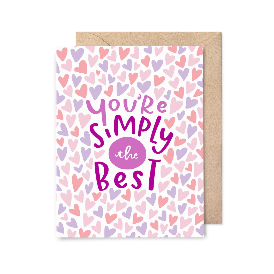 Simply the Best Love Card